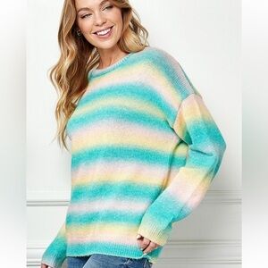 Multicolor Knit Pullover